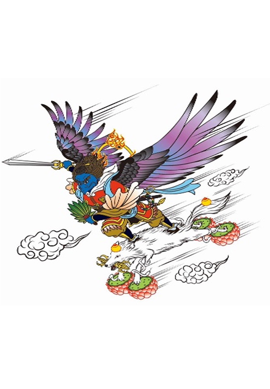 日本　鴉天狗　秋葉三尺坊大権現